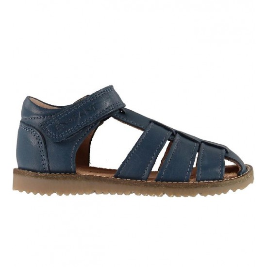 Plain Big Navy 29 - Sandale din piele cu inchidere velcro pentru copii - En Fant Plain Big Navy 29 - Sandale din piele cu inchidere velcro pentru copii - En Fant