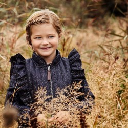 Parisian Night Glitter 110 - Set termic matlasat cu volanase Ink Thermo - En Fant Parisian Night Glitter 110 - Set termic matlasat cu volanase Ink Thermo - En Fant