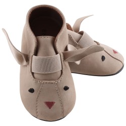 Pantofi barefoot, din piele, pentru copii - En Fant - Slippers Sand Mouse 22 Pantofi barefoot, din piele, pentru copii - En Fant - Slippers Sand Mouse 22