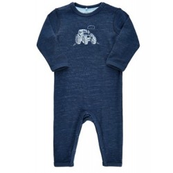 Salopeta baieti din lana merinos si bambus - MeToo - Dress Blues 74 cm