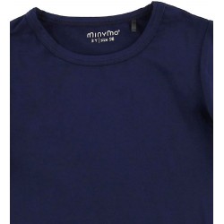 Navy 122 - Tricou fin din vascoza de bambus - Minymo