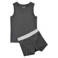 Dark Grey Melange 92 - Set lenjerie de corp din bambus  - Minymo Dark Grey Melange 92 - Set lenjerie de corp din bambus  - Minymo