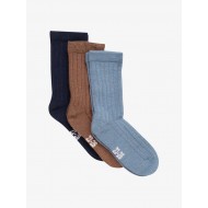 Set 3 sosete medii pentru copii - lana+bambus 27/30 - Arctic Sky - Minymo  Set 3 sosete medii pentru copii - lana+bambus 27/30 - Arctic Sky - Minymo