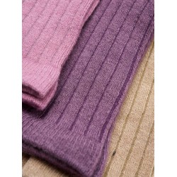 Set 3 sosete medii pentru copii - lana+bambus 23/26 - Frosted Orchid - Minymo Set 3 sosete medii pentru copii - lana+bambus 23/26 - Frosted Orchid - Minymo