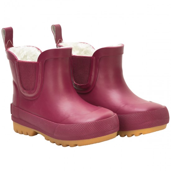 Maroon 22 - Cizme scurte din cauciuc natural cu captuseala pentru vreme rece Maroon 22 - Cizme scurte din cauciuc natural cu captuseala pentru vreme rece