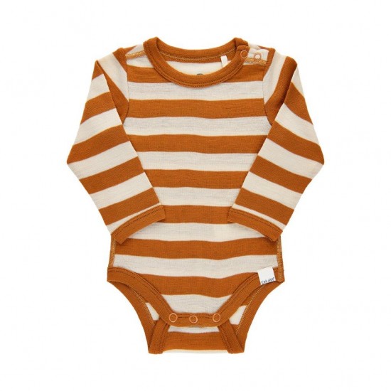 Stripped Pumpkin Spice 90 - Body din lana merinos Stripped Pumpkin Spice 90 - Body din lana merinos