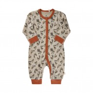 Orange Ducks 70 - Salopeta din lana merinos si bambus - CeLaVi