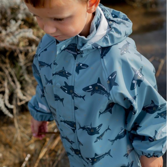 Set Baby Shark 70 jacheta+pantaloni ploaie si windstopper Set Baby Shark 70 jacheta+pantaloni ploaie si windstopper