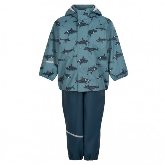 Set Baby Shark 70 jacheta+pantaloni ploaie si windstopper Set Baby Shark 70 jacheta+pantaloni ploaie si windstopper