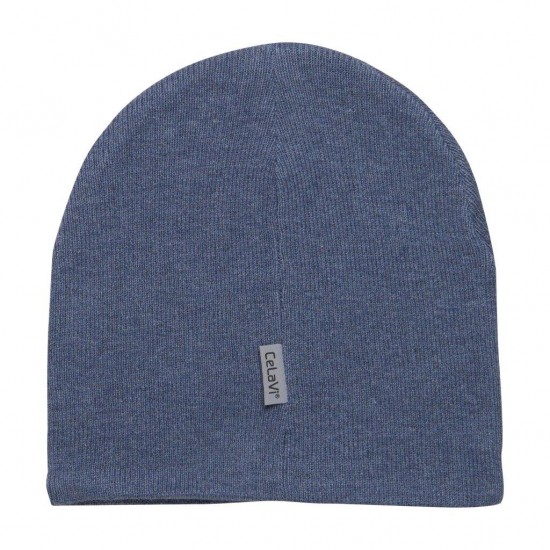 China Blue 128/134 - Fes dublat knit din lana si bumbac - CeLaVi China Blue 128/134 - Fes dublat knit din lana si bumbac - CeLaVi