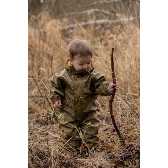 Dino 70 - Costum intreg impermeabil captusit fleece pentru ploaie, vreme rece si vant - CeLaVi Dino 70 - Costum intreg impermeabil captusit fleece pentru ploaie, vreme rece si vant - CeLaVi