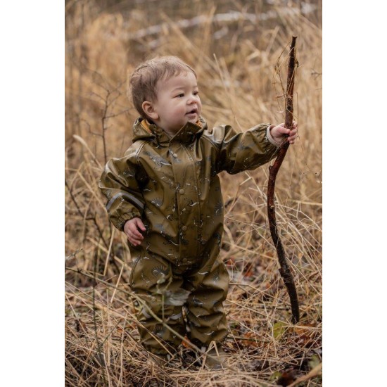 Dino 70 - Costum intreg impermeabil captusit fleece pentru ploaie, vreme rece si vant - CeLaVi Dino 70 - Costum intreg impermeabil captusit fleece pentru ploaie, vreme rece si vant - CeLaVi