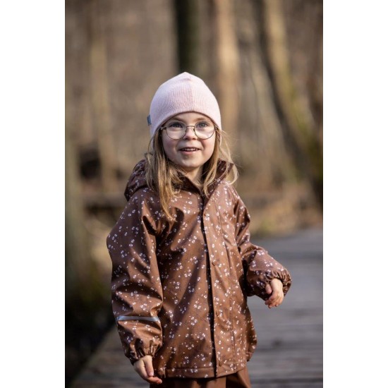 Aztec Flowers 80 - Set jacheta+pantaloni impermeabil cu fleece, pentru vreme rece, ploaie si vant - CeLaVi Aztec Flowers 80 - Set jacheta+pantaloni impermeabil cu fleece, pentru vreme rece, ploaie si vant - CeLaVi