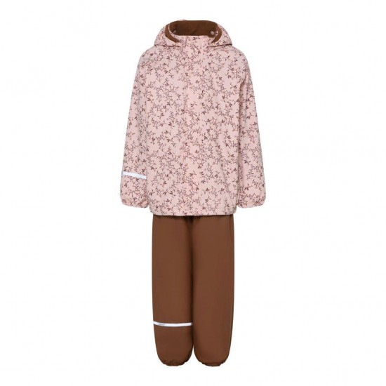 Winter Blossom 100 - Set jacheta+pantaloni impermeabil cu fleece, pentru vreme rece, ploaie si vant - CeLaVi Winter Blossom 100 - Set jacheta+pantaloni impermeabil cu fleece, pentru vreme rece, ploaie si vant - CeLaVi