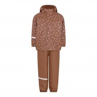 Aztec Flowers 90 - Set jacheta+pantaloni impermeabil cu fleece, pentru vreme rece, ploaie si vant - CeLaVi Aztec Flowers 90 - Set jacheta+pantaloni impermeabil cu fleece, pentru vreme rece, ploaie si vant - CeLaVi