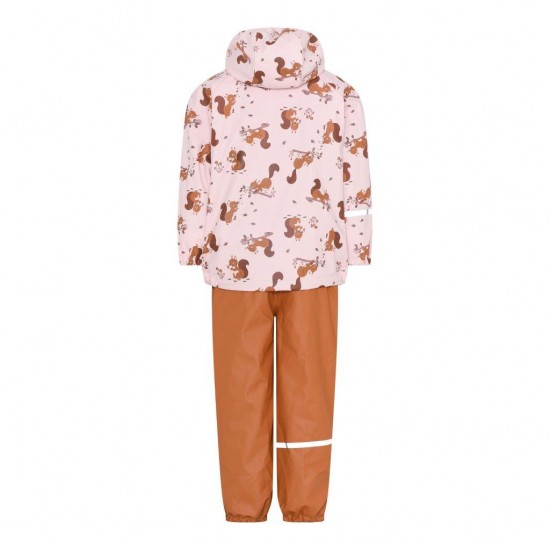 Squirrels 90 - Set jacheta+pantaloni impermeabil cu fleece, pentru vreme rece, ploaie si vant - CeLaVi Squirrels 90 - Set jacheta+pantaloni impermeabil cu fleece, pentru vreme rece, ploaie si vant - CeLaVi