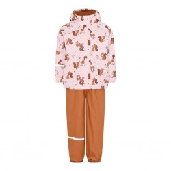 Squirrels 120 - Set jacheta+pantaloni impermeabil cu fleece, pentru vreme rece, ploaie si vant - CeLaVi Squirrels 120 - Set jacheta+pantaloni impermeabil cu fleece, pentru vreme rece, ploaie si vant - CeLaVi