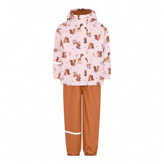 Squirrels 90 - Set jacheta+pantaloni impermeabil cu fleece, pentru vreme rece, ploaie si vant - CeLaVi Squirrels 90 - Set jacheta+pantaloni impermeabil cu fleece, pentru vreme rece, ploaie si vant - CeLaVi