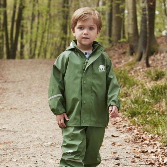 Jungle Green 130 - Set jacheta+pantaloni ploaie si windstopper - CeLaVi Jungle Green 130 - Set jacheta+pantaloni ploaie si windstopper - CeLaVi