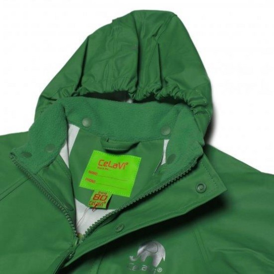 Jungle Green 130 - Set jacheta+pantaloni ploaie si windstopper - CeLaVi Jungle Green 130 - Set jacheta+pantaloni ploaie si windstopper - CeLaVi