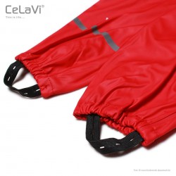 Persian Red 110 - Pantaloni de ploaie pentru copii, impermeabili - Celavi Persian Red 110 - Pantaloni de ploaie pentru copii, impermeabili - Celavi