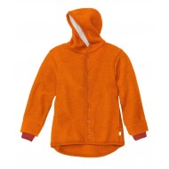 Orange 74/80 - Jacheta din lana merinos organica - tumble/boiled wool - Disana 