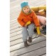Orange 74/80 - Jacheta din lana merinos organica - tumble/boiled wool - Disana Orange 74/80 - Jacheta din lana merinos organica - tumble/boiled wool - Disana