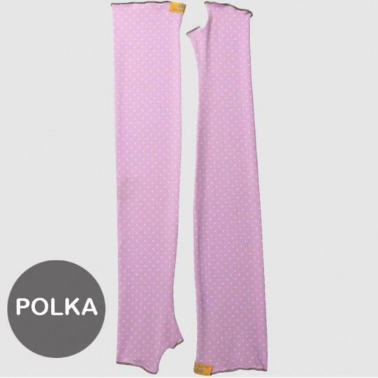 Polka Dots L - Maneci protectie solara UPF50+ Cooling Effect - eclipse