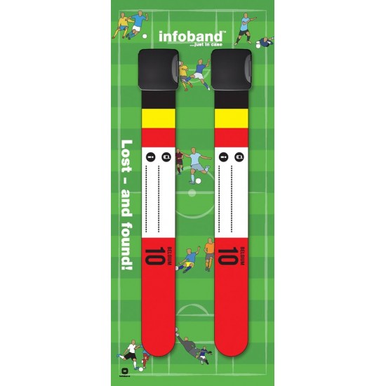 Belgia - set 2 bratari - Bratara reutilizabila de identificare pentru copii  Infoband  