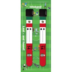Mexic - set 2 bratari - Bratara reutilizabila de identificare pentru copii  Infoband  