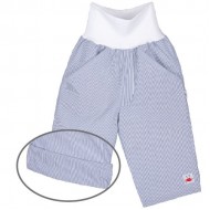 Palermo Fine Stripe Blue 62/68 - Pantaloni Salvari din bumbac organic - Iobio  Palermo Fine Stripe Blue 62/68 - Pantaloni Salvari din bumbac organic - Iobio