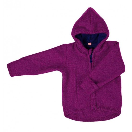 Viola 50/56 - Jacheta din lana merinos organica - wool fleece - Iobio Viola 50/56 - Jacheta din lana merinos organica - wool fleece - Iobio