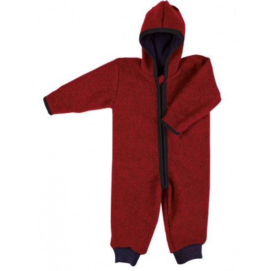 Ruby 86/92 - Overall din lana merinos organica - tumble/boiled wool - Iobio Ruby 86/92 - Overall din lana merinos organica - tumble/boiled wool - Iobio