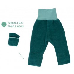 Emerald 62/68 - Pantaloni din lana merinos organica - wool fleece - Iobio Emerald 62/68 - Pantaloni din lana merinos organica - wool fleece - Iobio