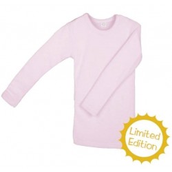 Bluza fina din lana merinos si matase - Iobio - Roz Pudrat 122/128