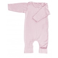 Roz Pudrat 86/92 - Salopeta fina din lana merinos si matase cu botosi - Iobio  Roz Pudrat 86/92 - Salopeta fina din lana merinos si matase cu botosi - Iobio