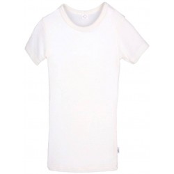 Tricou Natur fin din lana merinos si matase - Iobio 122/128