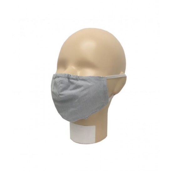 Masca pentru copii refolosibila, din bumbac organic, cu filtru - Iobio Popolini - Fine Stripes Masca pentru copii refolosibila, din bumbac organic, cu filtru - Iobio Popolini - Fine Stripes
