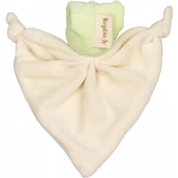 Jucarie zornaitoare textila din bumbac organic Keptin Jr - Little Zmooz Lime Jucarie zornaitoare textila din bumbac organic Keptin Jr - Little Zmooz Lime