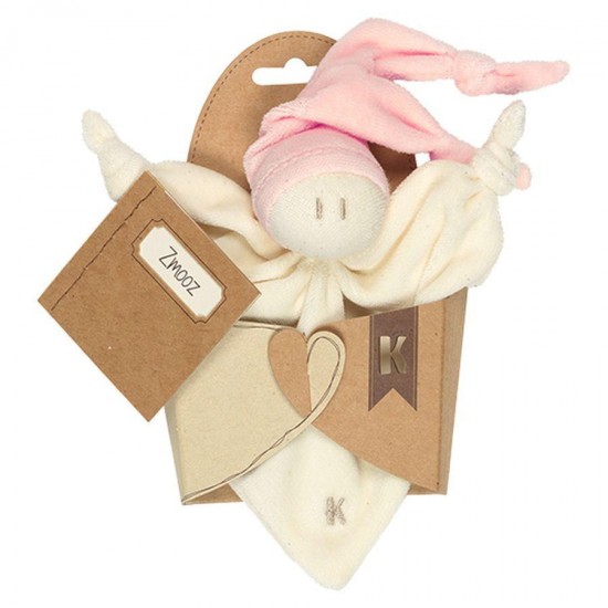Jucarie zornaitoare textila din bumbac organic - Keptin Jr - Little Zmooz Salmon Jucarie zornaitoare textila din bumbac organic - Keptin Jr - Little Zmooz Salmon