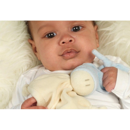Jucarie zornaitoare textila din bumbac organic - Keptin Jr - Little Zmooz Sky Jucarie zornaitoare textila din bumbac organic - Keptin Jr - Little Zmooz Sky