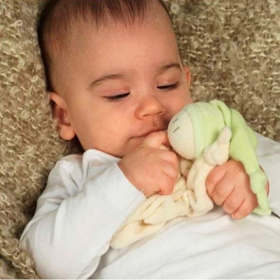 Jucarie zornaitoare textila din bumbac organic - Keptin Jr - Little Zmooz Sky Jucarie zornaitoare textila din bumbac organic - Keptin Jr - Little Zmooz Sky