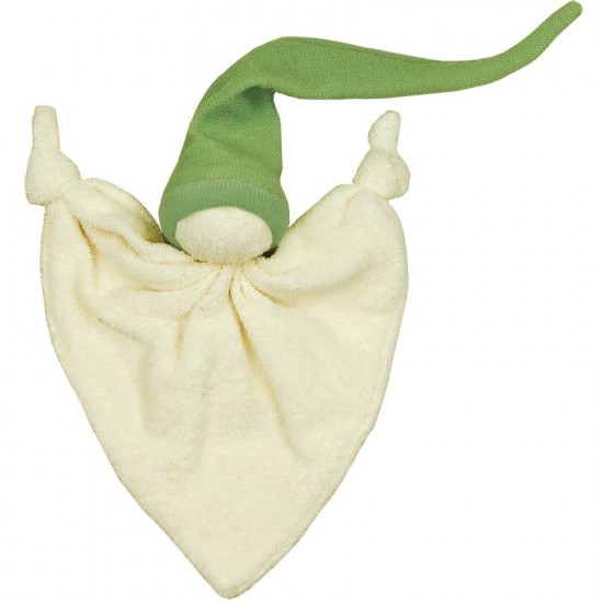 Jucarie zornaitoare textila din bumbac organic Keptin Jr - Little Zmooz Green Jucarie zornaitoare textila din bumbac organic Keptin Jr - Little Zmooz Green
