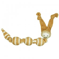 Jucarie zornaitoare textila din bumbac organic - Keptin Jr - Sneeky Natural Brown Jucarie zornaitoare textila din bumbac organic - Keptin Jr - Sneeky Natural Brown