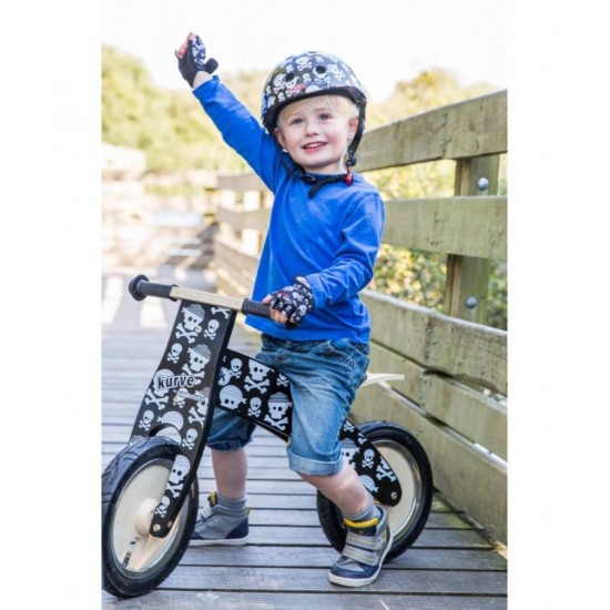 Bicicleta de echilibru Kiddimoto Kurve Skullz