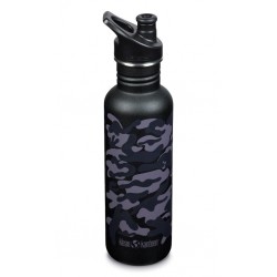 Classic Narrow Black Camo - Recipient din otel inoxidabil 800 ml cu capac sport - Klean Kanteen Classic Narrow Black Camo - Recipient din otel inoxidabil 800 ml cu capac sport - Klean Kanteen