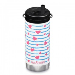 Heart Stripe - Termos TKWide din otel inoxidabil 355 ml cu capac twist - Klean Kanteen Heart Stripe - Termos TKWide din otel inoxidabil 355 ml cu capac twist - Klean Kanteen