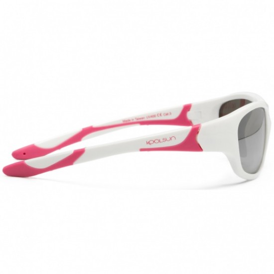 Sport 3/8 ani - White Cabaret - Ochelari de soare pentru copii - Koolsun Sport 3/8 ani - White Cabaret - Ochelari de soare pentru copii - Koolsun