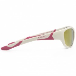Sport 3/8 ani - White Hot Pink - Ochelari de soare pentru copii - Koolsun Sport 3/8 ani - White Hot Pink - Ochelari de soare pentru copii - Koolsun