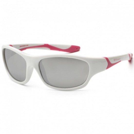 Sport 3/8 ani - White Cabaret - Ochelari de soare pentru copii - Koolsun Sport 3/8 ani - White Cabaret - Ochelari de soare pentru copii - Koolsun